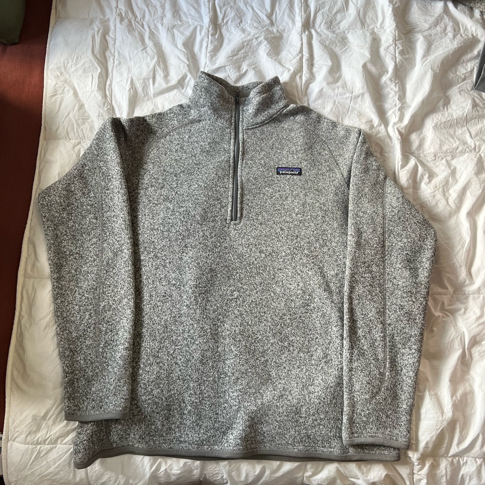 Patagonia Women's Better Sweater® Quarter 1/4-Zip Fleece Pullover US Size XL